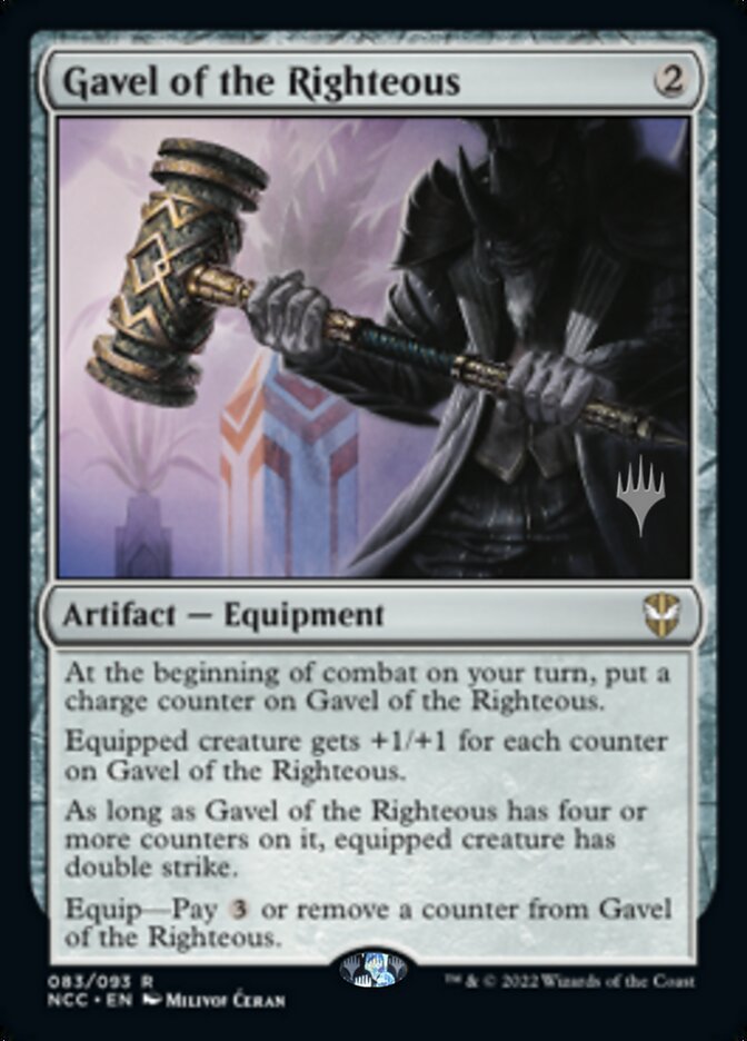 Gavel of the Righteous (Promo Pack) [Streets of New Capenna Commander Promos] | The Clever Kobold