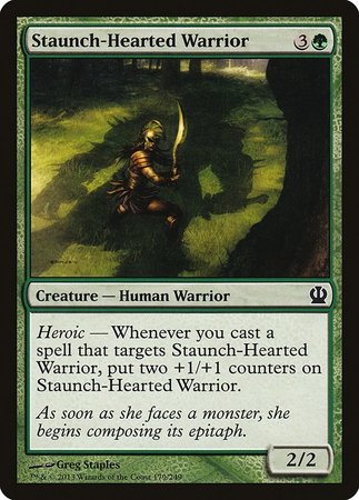 Staunch-Hearted Warrior [Theros] | The Clever Kobold