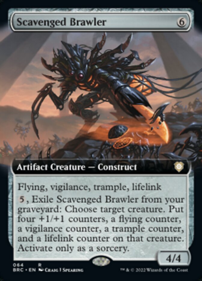 Scavenged Brawler (Extended Art) [The Brothers' War Commander] | The Clever Kobold