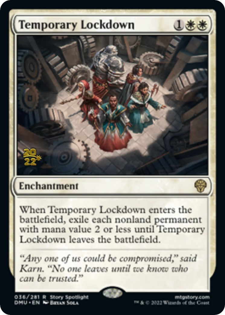 Temporary Lockdown [Dominaria United Prerelease Promos] | The Clever Kobold