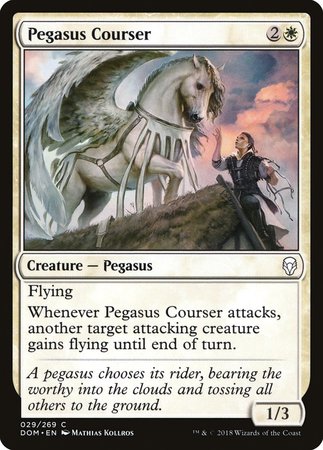 Pegasus Courser [Dominaria] | The Clever Kobold