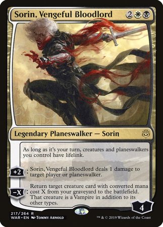 Sorin, Vengeful Bloodlord [War of the Spark] | The Clever Kobold