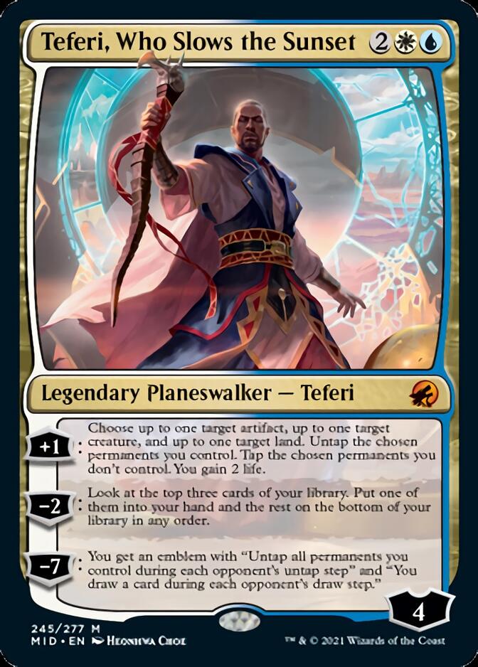 Teferi, Who Slows the Sunset [Innistrad: Midnight Hunt] | The Clever Kobold