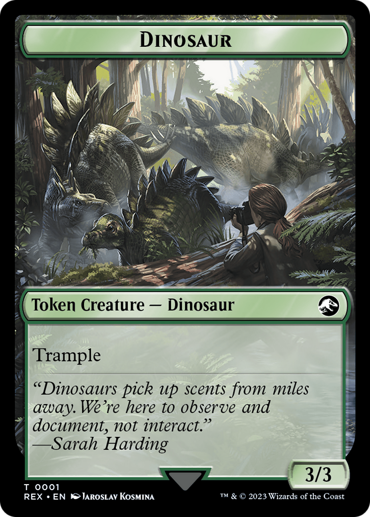 Dinosaur Token [Jurassic World Collection Tokens] | The Clever Kobold