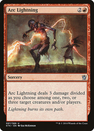 Arc Lightning [Khans of Tarkir] | The Clever Kobold