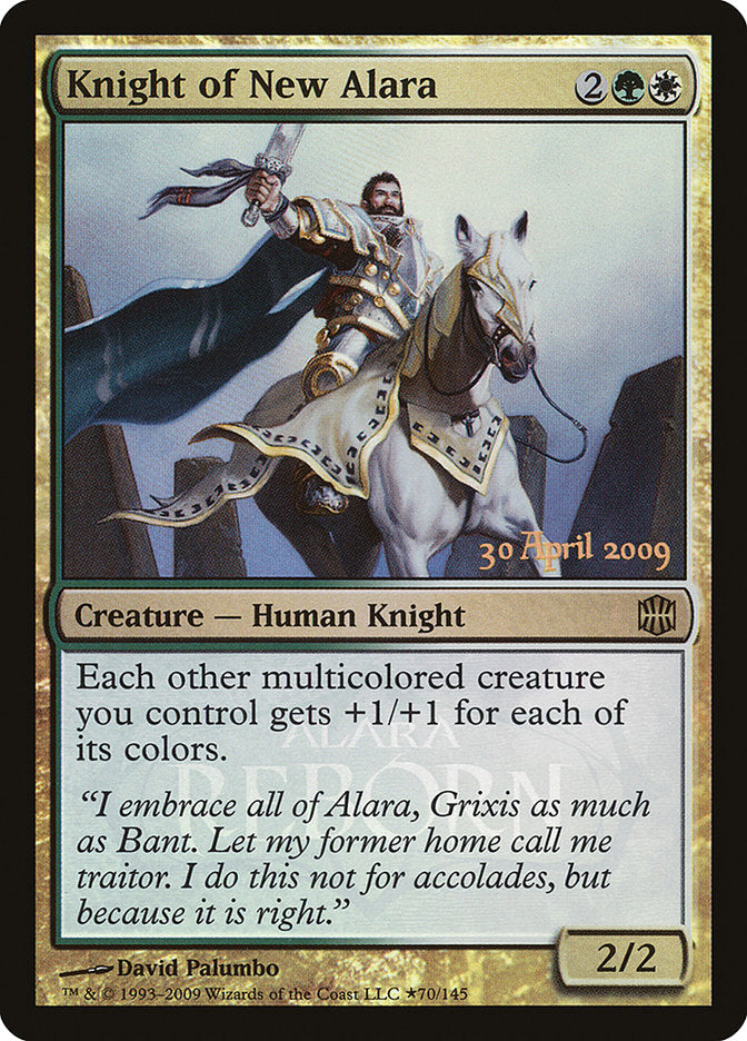 Knight of New Alara (Launch) [Alara Reborn Promos] | The Clever Kobold