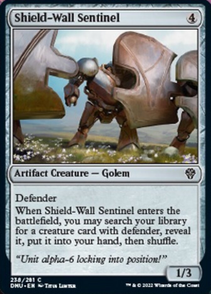 Shield-Wall Sentinel [Dominaria United] | The Clever Kobold