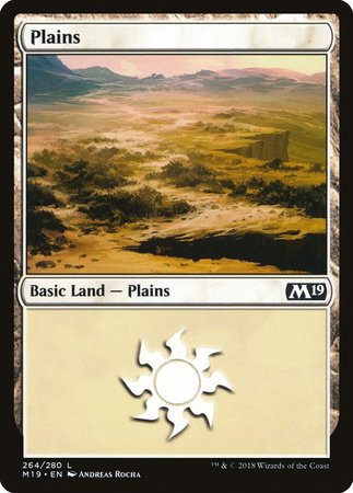 Plains (264) [Core Set 2019] | The Clever Kobold