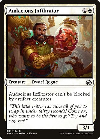 Audacious Infiltrator [Aether Revolt] | The Clever Kobold