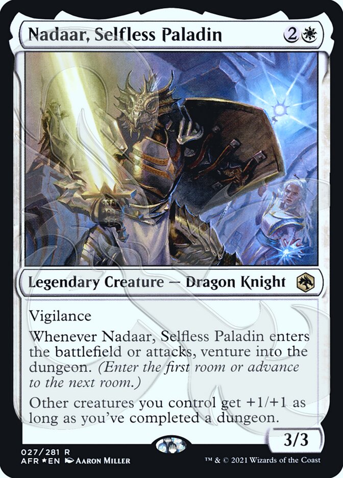 Nadaar, Selfless Paladin (Ampersand Promo) [Dungeons & Dragons: Adventures in the Forgotten Realms Promos] | The Clever Kobold