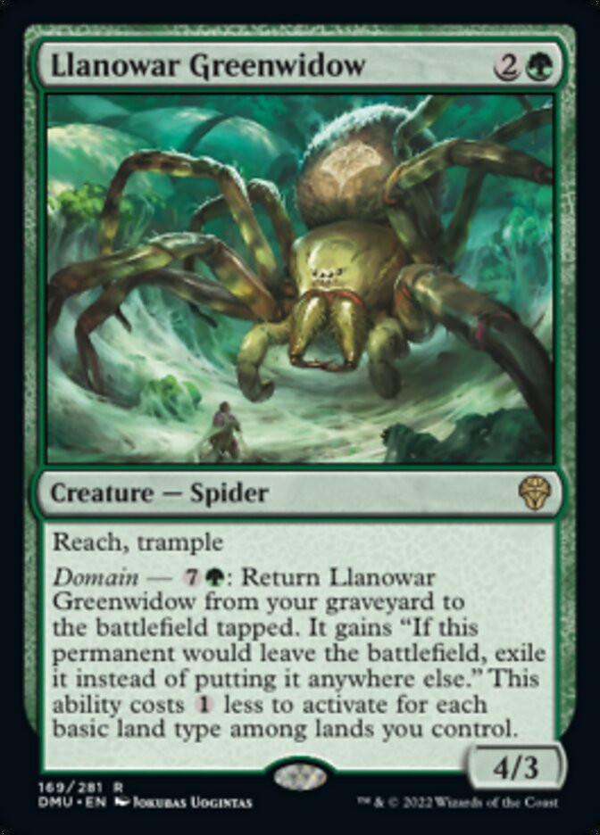 Llanowar Greenwidow [Dominaria United] | The Clever Kobold