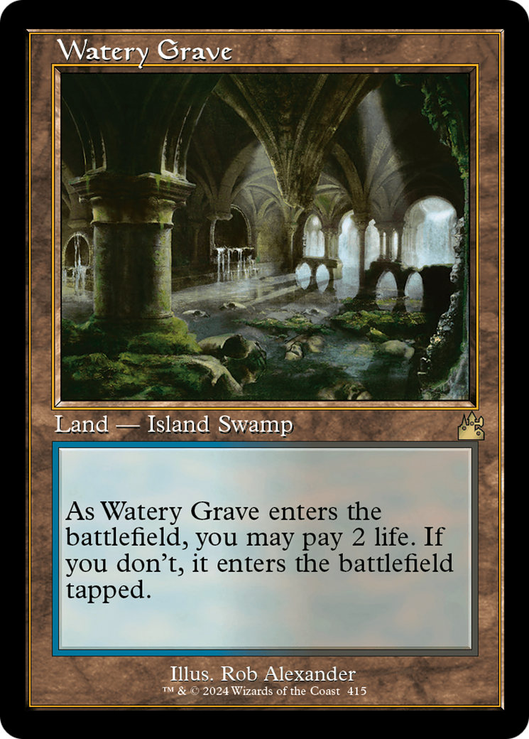Watery Grave (Retro) [Ravnica Remastered] | The Clever Kobold