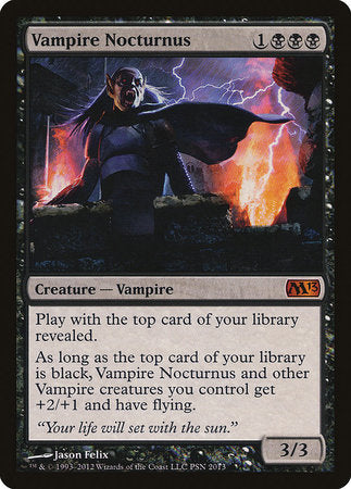 Vampire Nocturnus [Duels of the Planeswalkers Promos 2012] | The Clever Kobold