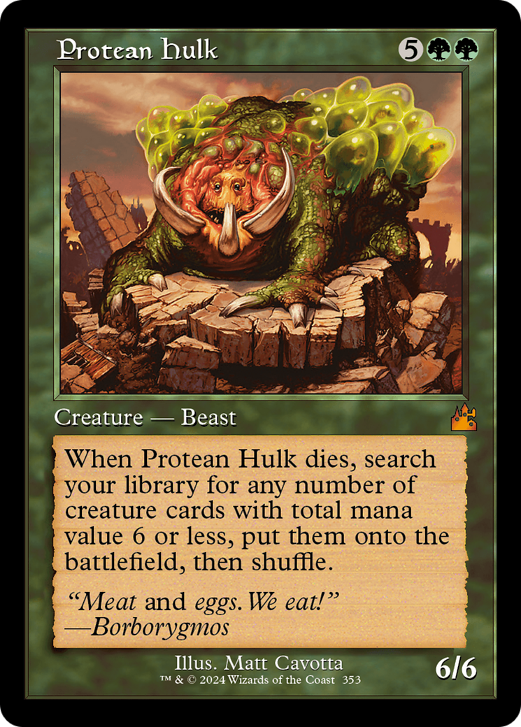 Protean Hulk (Retro Frame) [Ravnica Remastered] | The Clever Kobold