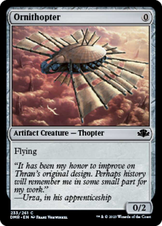 Ornithopter [Dominaria Remastered] | The Clever Kobold