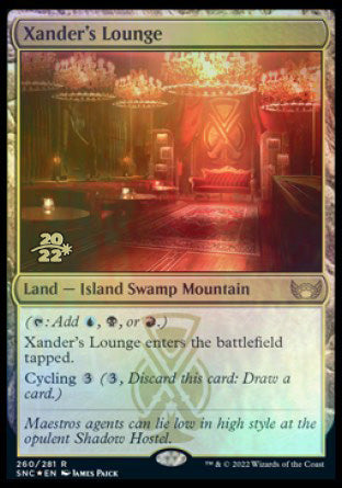 Xander's Lounge [Streets of New Capenna Prerelease Promos] | The Clever Kobold