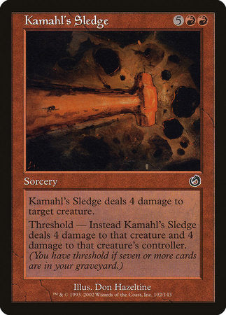 Kamahl's Sledge [Torment] | The Clever Kobold