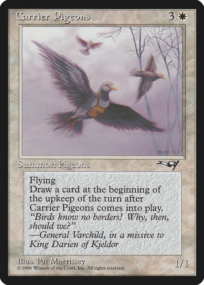 Carrier Pigeons (Flying Art) [Alliances] | The Clever Kobold