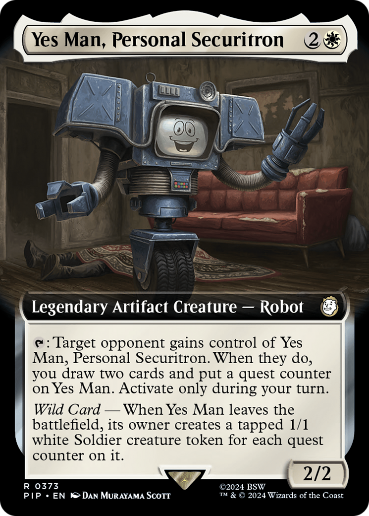 Yes Man, Personal Securitron (Extended Art) [Fallout] | The Clever Kobold