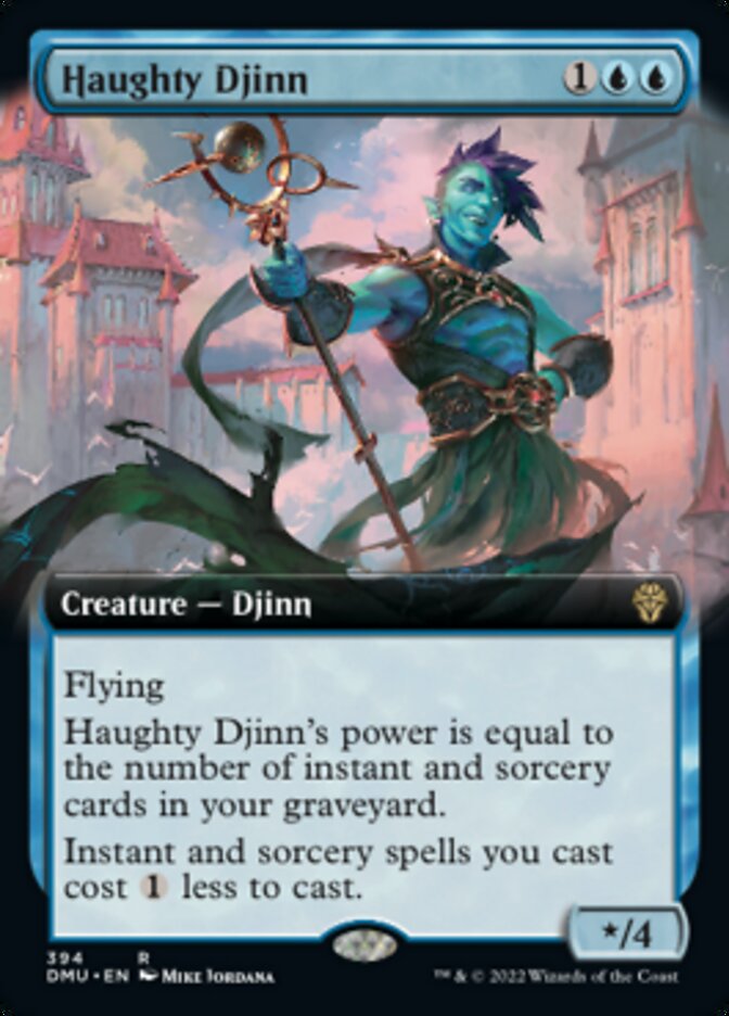 Haughty Djinn (Extended Art) [Dominaria United] | The Clever Kobold