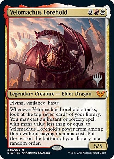 Velomachus Lorehold (Promo Pack) [Strixhaven: School of Mages Promos] | The Clever Kobold