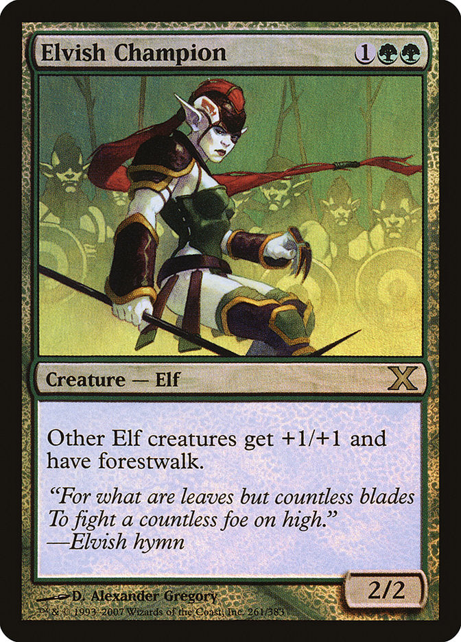 Elvish Champion (Premium Foil) [Tenth Edition] | The Clever Kobold