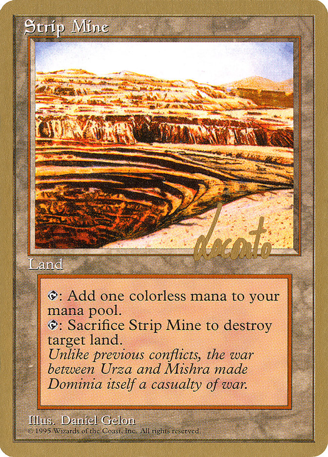 Strip Mine (Michael Loconto) [Pro Tour Collector Set] | The Clever Kobold