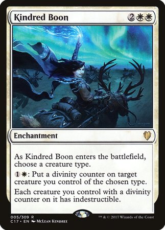 Kindred Boon [Commander 2017] | The Clever Kobold