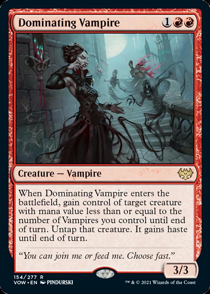 Dominating Vampire [Innistrad: Crimson Vow] | The Clever Kobold