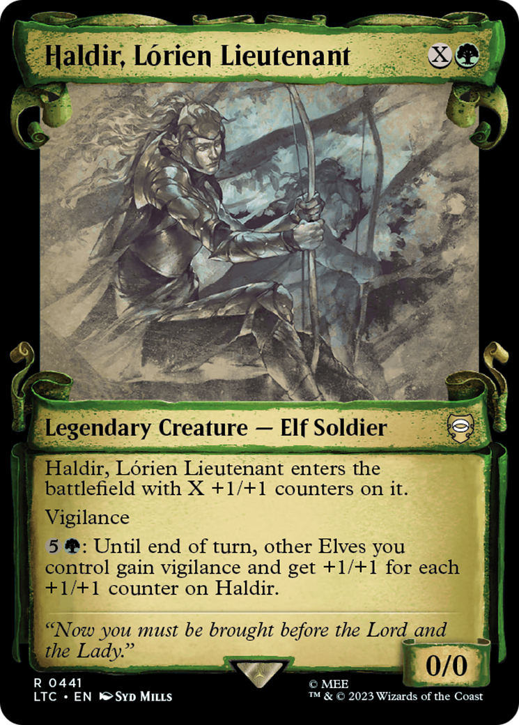 Haldir, Lorien Lieutenant [The Lord of the Rings: Tales of Middle-Earth Commander Showcase Scrolls] | The Clever Kobold