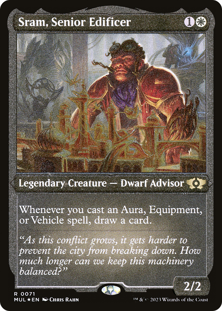 Sram, Senior Edificer (Foil Etched) [Multiverse Legends] | The Clever Kobold