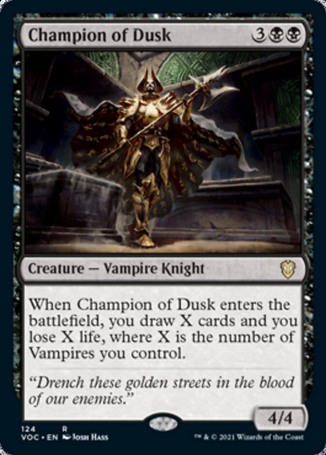 Champion of Dusk [Innistrad: Crimson Vow Commander] | The Clever Kobold