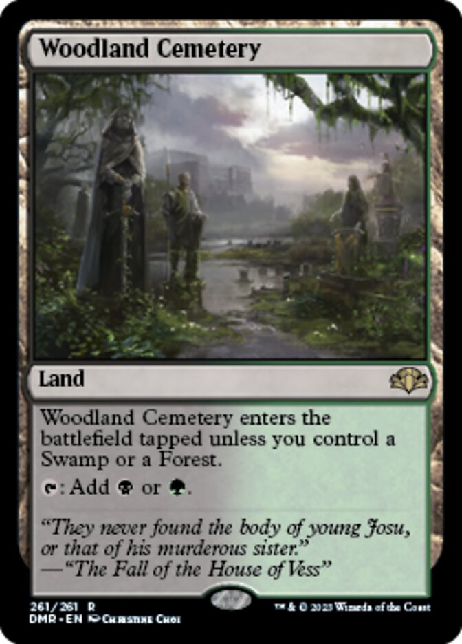 Woodland Cemetery [Dominaria Remastered] | The Clever Kobold