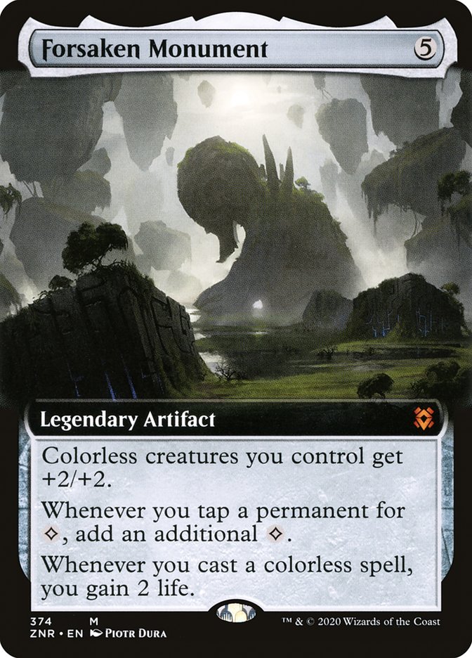 Forsaken Monument (Extended Art) [Zendikar Rising] | The Clever Kobold