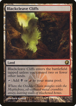 Blackcleave Cliffs [Scars of Mirrodin] | The Clever Kobold