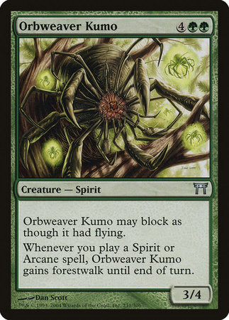 Orbweaver Kumo [Champions of Kamigawa] | The Clever Kobold