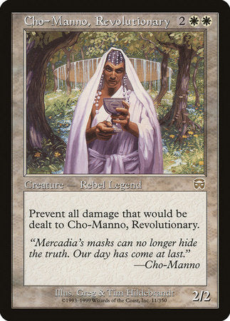 Cho-Manno, Revolutionary [Mercadian Masques] | The Clever Kobold