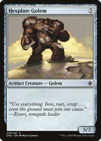 Hexplate Golem [Conspiracy: Take the Crown] | The Clever Kobold