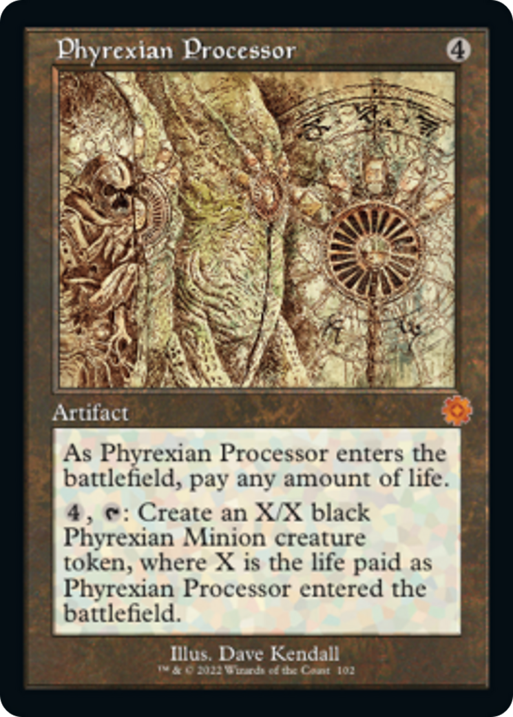 Phyrexian Processor (Retro Schematic) [The Brothers' War Retro Artifacts] | The Clever Kobold