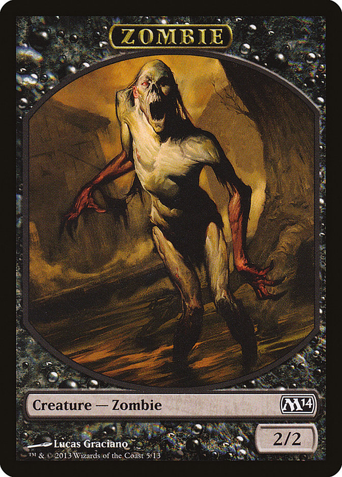 Zombie [Magic 2014 Tokens] | The Clever Kobold