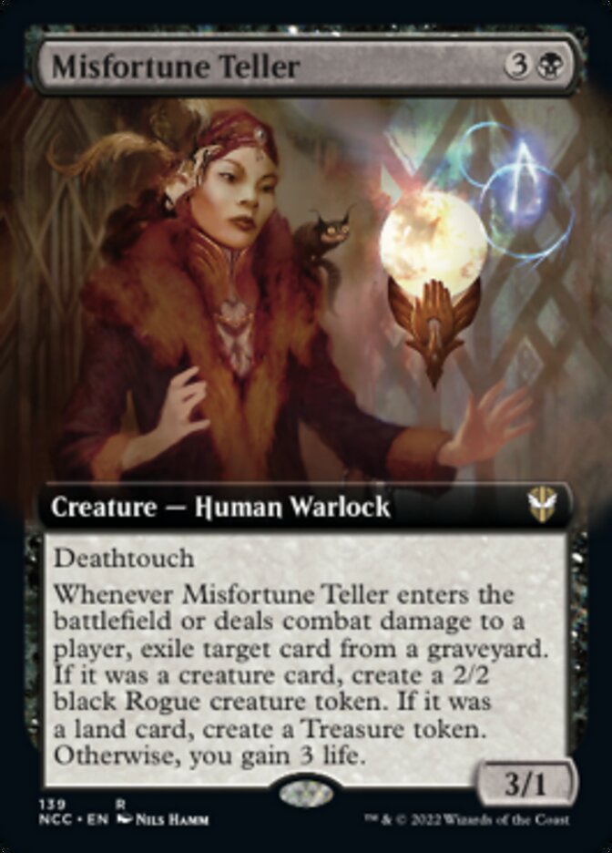 Misfortune Teller (Extended Art) [Streets of New Capenna Commander] | The Clever Kobold