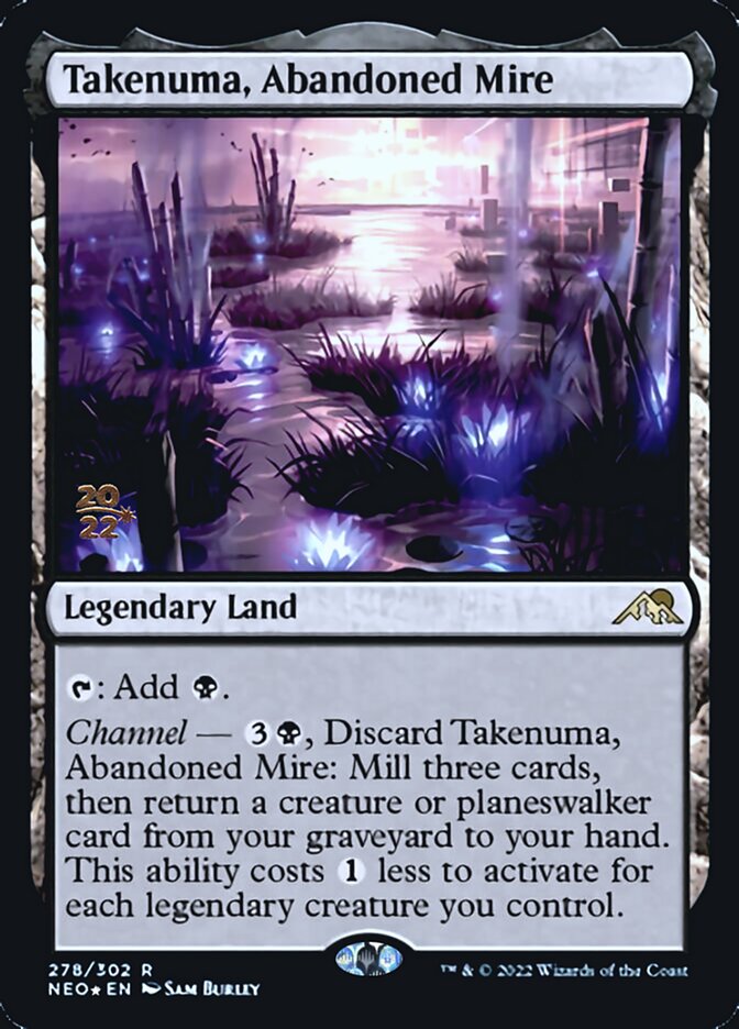 Takenuma, Abandoned Mire [Kamigawa: Neon Dynasty Prerelease Promos] | The Clever Kobold