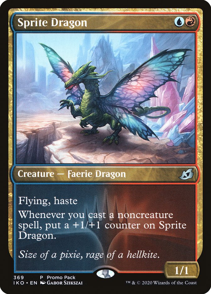 Sprite Dragon (Promo Pack) [Ikoria: Lair of Behemoths Promos] | The Clever Kobold