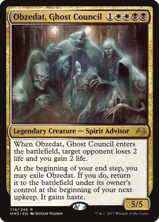 Obzedat, Ghost Council [Modern Masters 2017] | The Clever Kobold