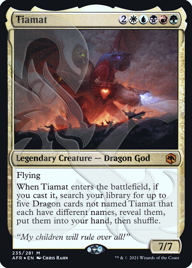 Tiamat (Ampersand Promo) [Dungeons & Dragons: Adventures in the Forgotten Realms Promos] | The Clever Kobold