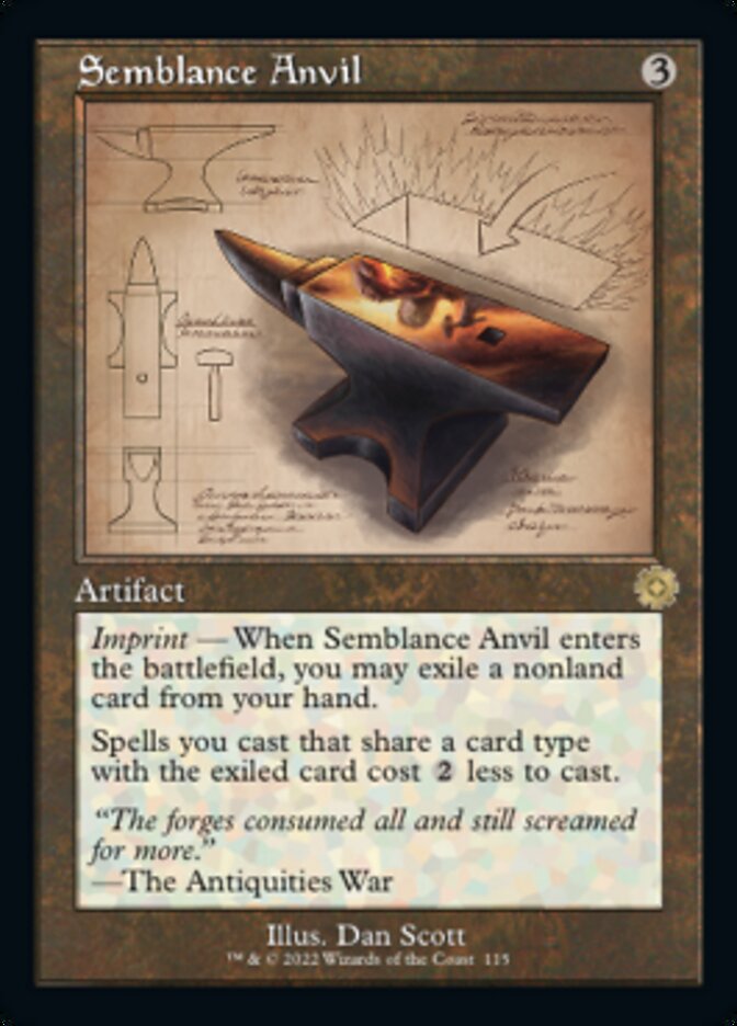 Semblance Anvil (Retro Schematic) [The Brothers' War Retro Artifacts] | The Clever Kobold