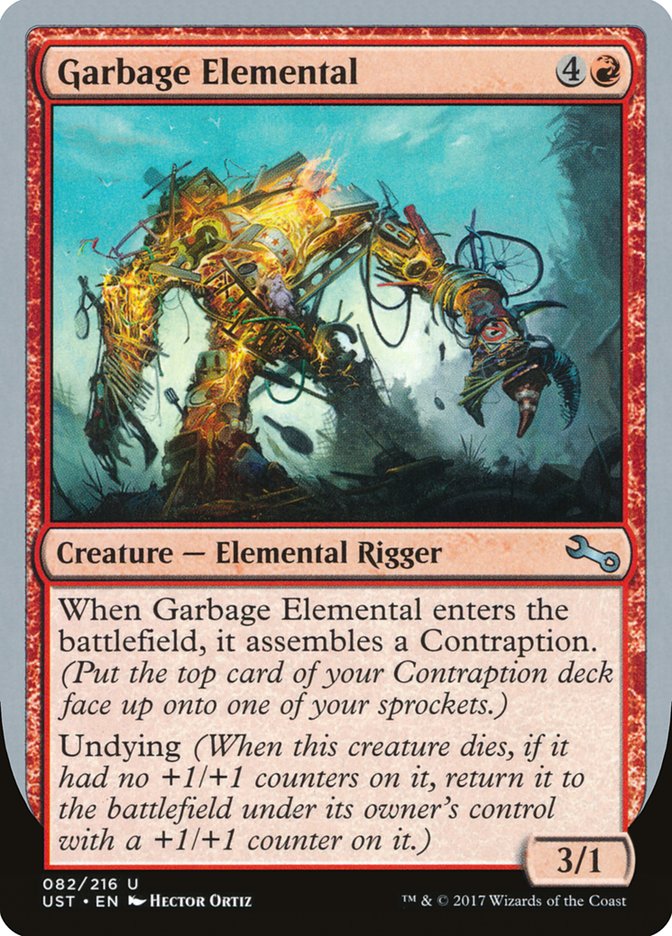 Garbage Elemental (3/1 Creature) [Unstable] | The Clever Kobold