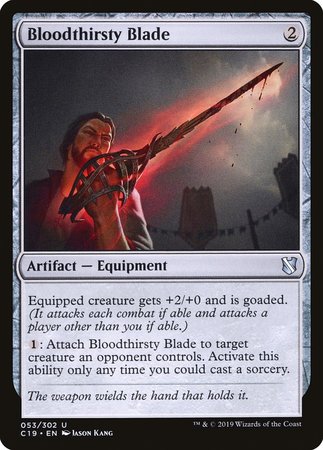 Bloodthirsty Blade [Commander 2019] | The Clever Kobold