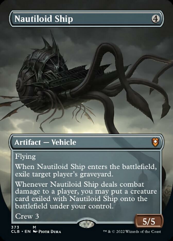 Nautiloid Ship (Borderless Alternate Art) [Commander Legends: Battle for Baldur's Gate] | The Clever Kobold
