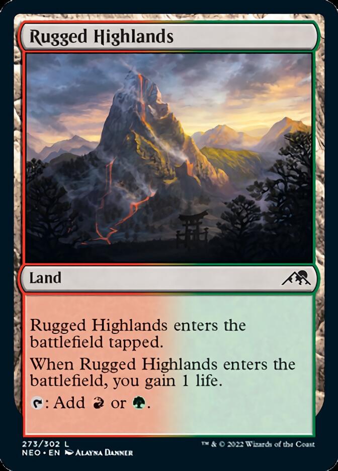 Rugged Highlands [Kamigawa: Neon Dynasty] | The Clever Kobold